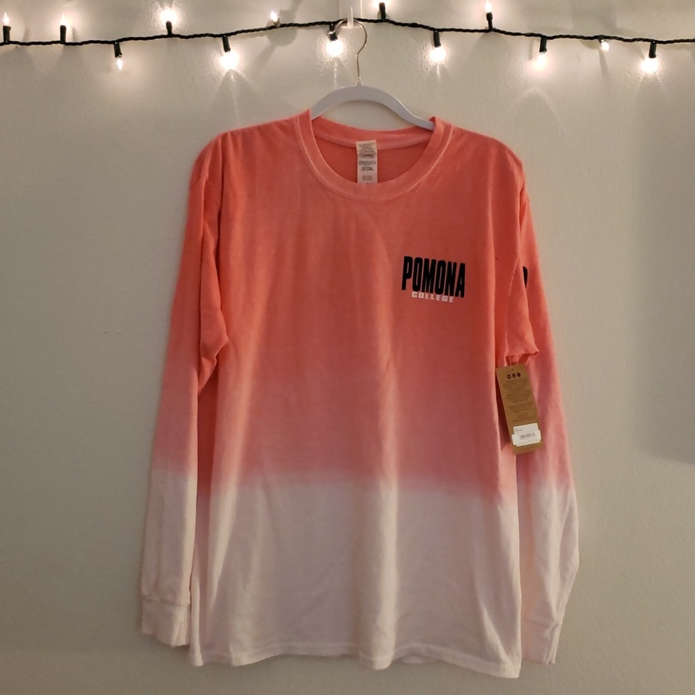 Pomona College Long Sleeve Hombre Salmon Shirt